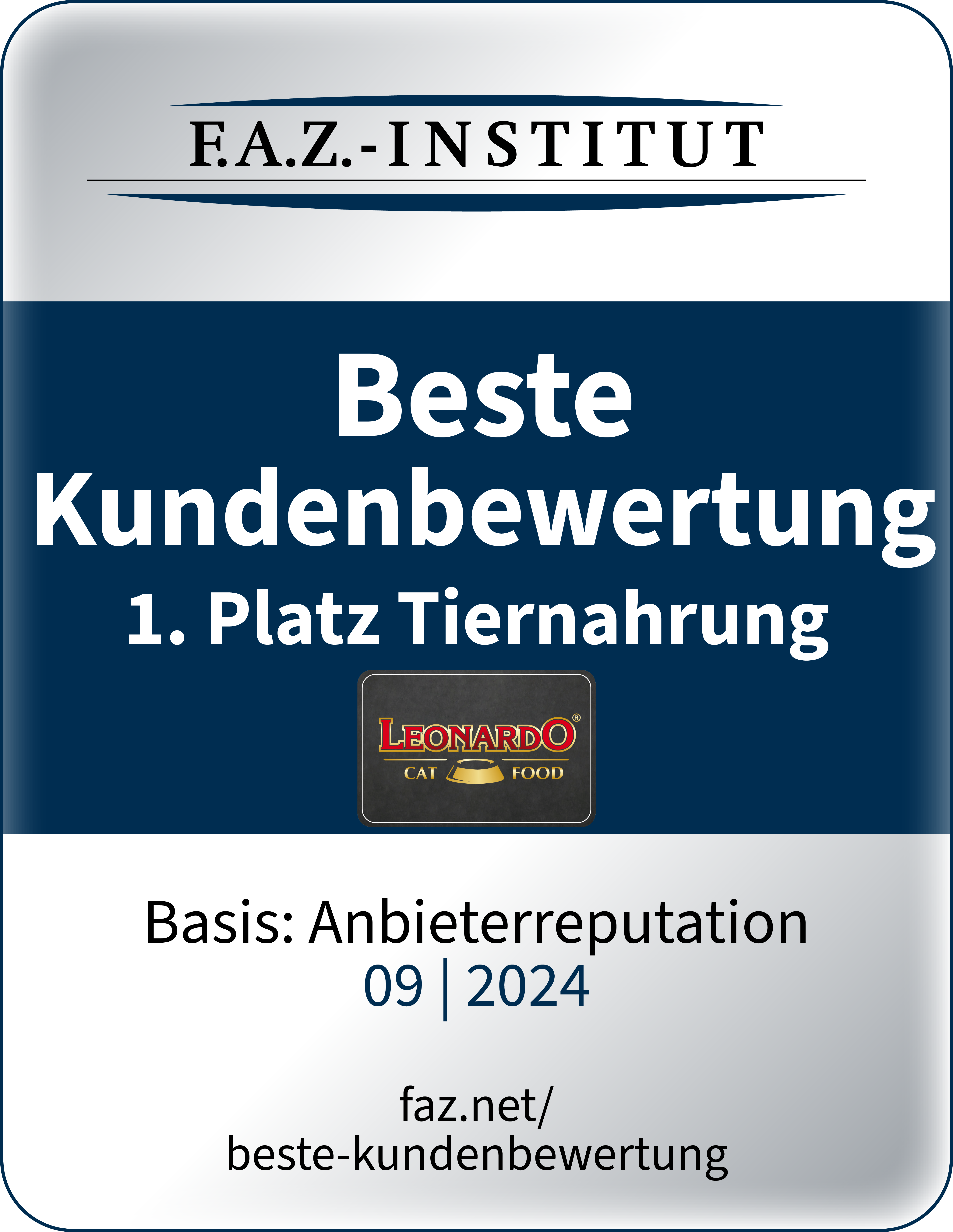 LEONARDO F.A.Z. Beste Kundenbewertung